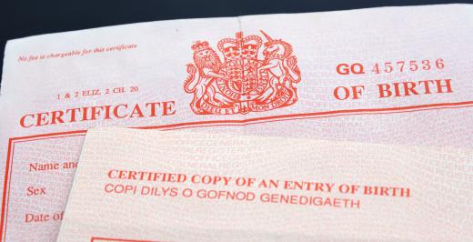 In the United States, an original birth certificate is required when applying for a passport.