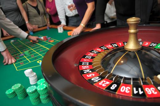 High rollers may place large bets at a roulette table.