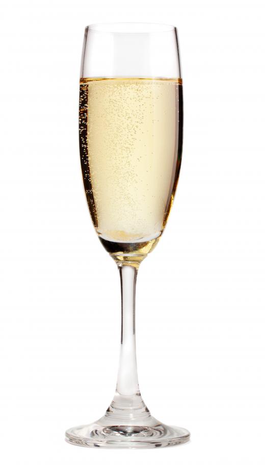 Champagne is often served in the first class cabin.