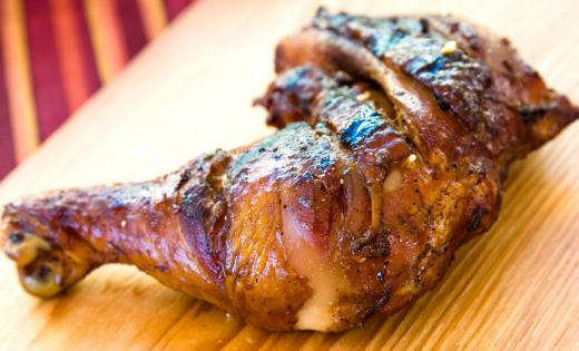 Jerked chicken can enliven a Caribbean-themed party.