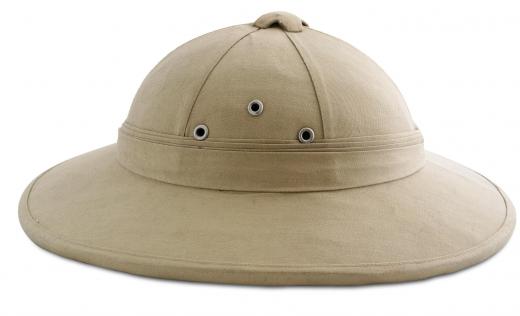 Safari helmets can be worn at an Australian-themed party.