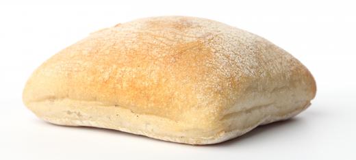 Ciabatta rolls can be served with dinner.