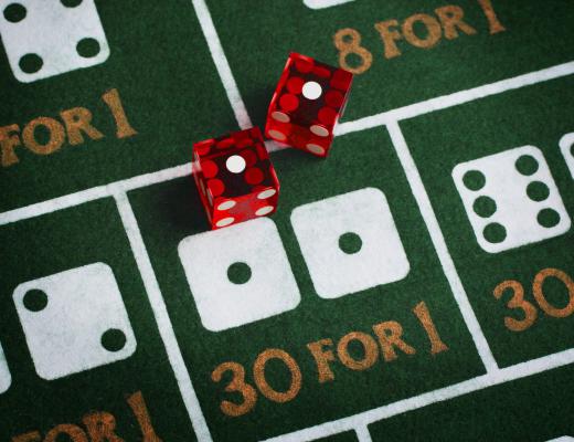 Craps is a popular dice game played at casinos.