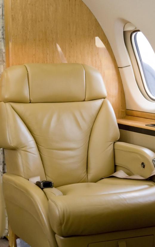 First class seats are comfortable, and commonly offer reclining options.