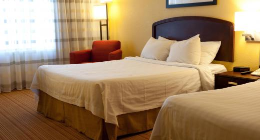 Hotels offer lodging options for travelers.