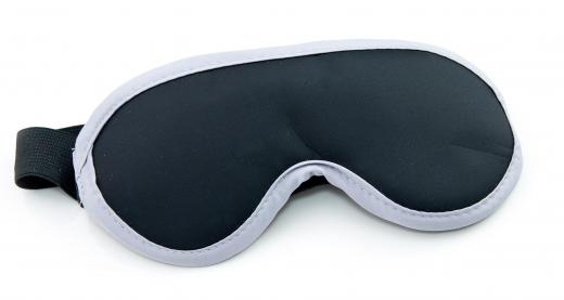 Wearing a sleep mask can make a long-haul flight more comfortable.